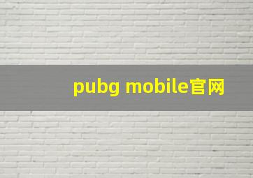 pubg mobile官网